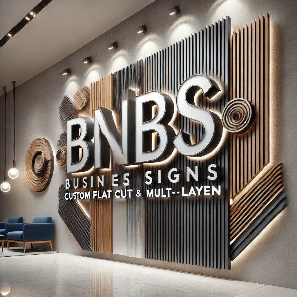 Custom Interior Cut-Out Signs