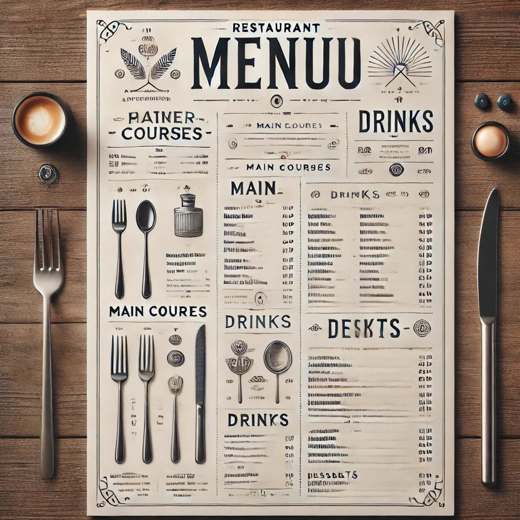 Menus (50 unit)