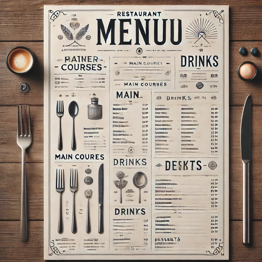 Menus (50 unit)