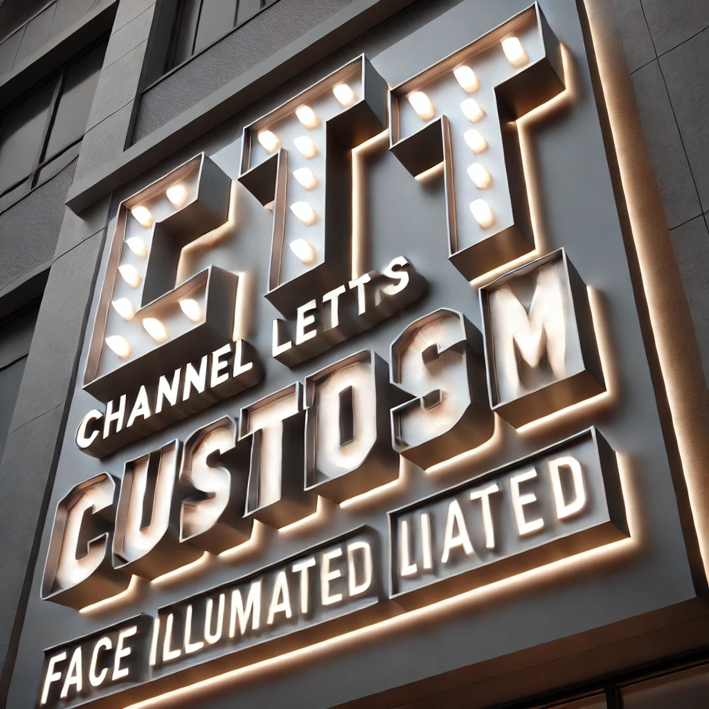 Open Face Channel Letters Custom