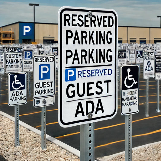 Parking Signage – Custom Reserved, Guest, and ADA Parking Signs