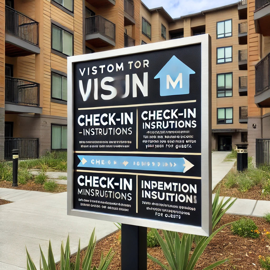 Visitor & Guest Management Signage – Custom Check-In,